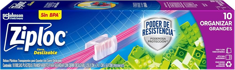 Bolsas Para Almacenar Slider Grande 10 Pz