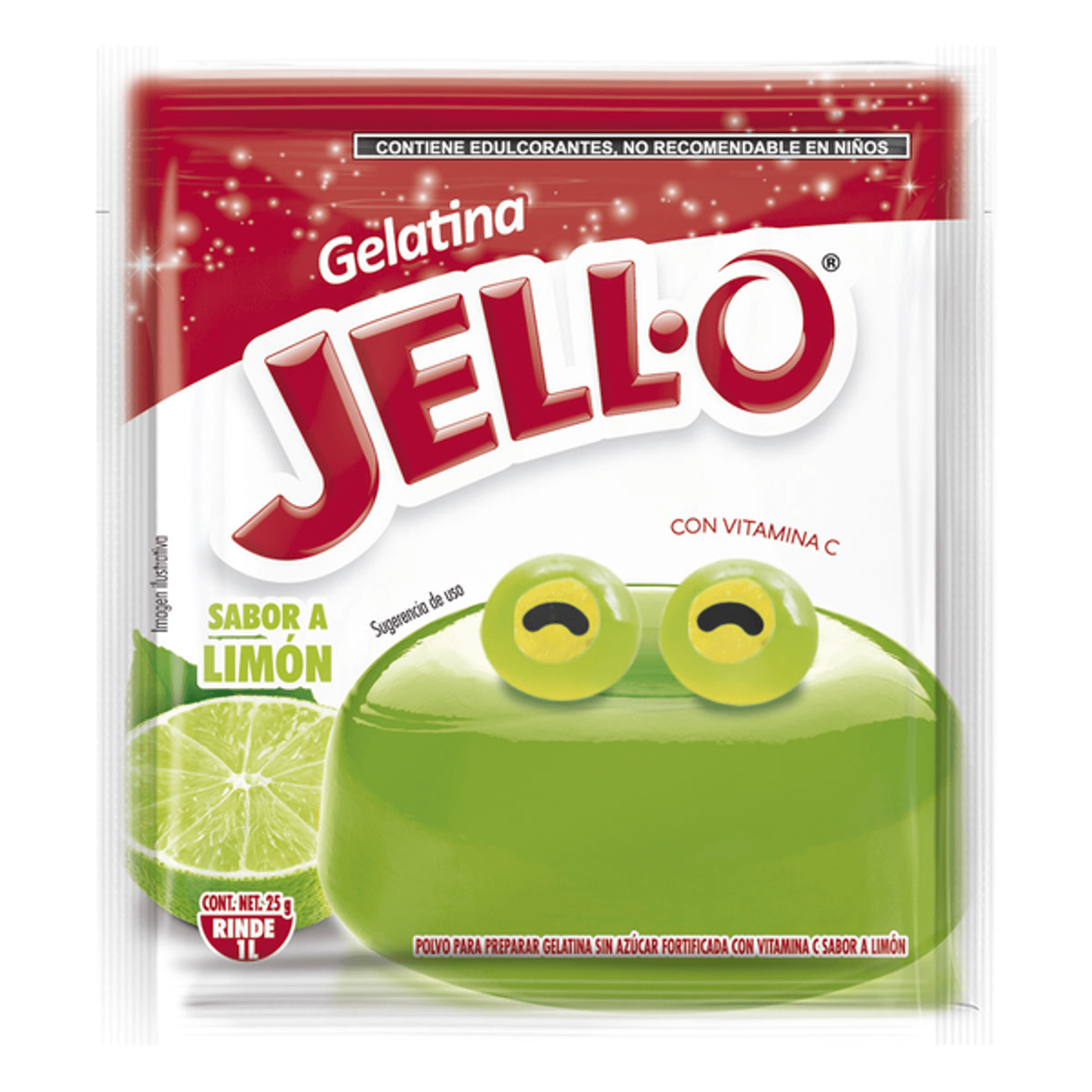 Jello Gelatina en Polvo Limon 25 g