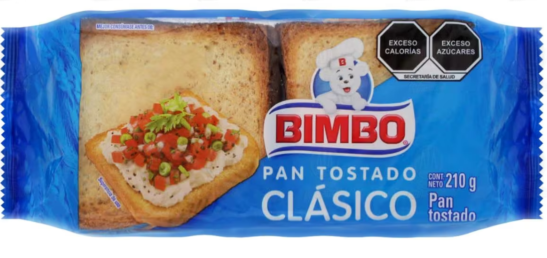 E9 PAN TOSTADO CLASICO 210G BIMBO