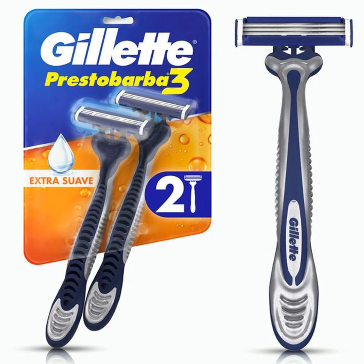RASTRILLO GILLETTE PRESTOBARBA 2PZAS