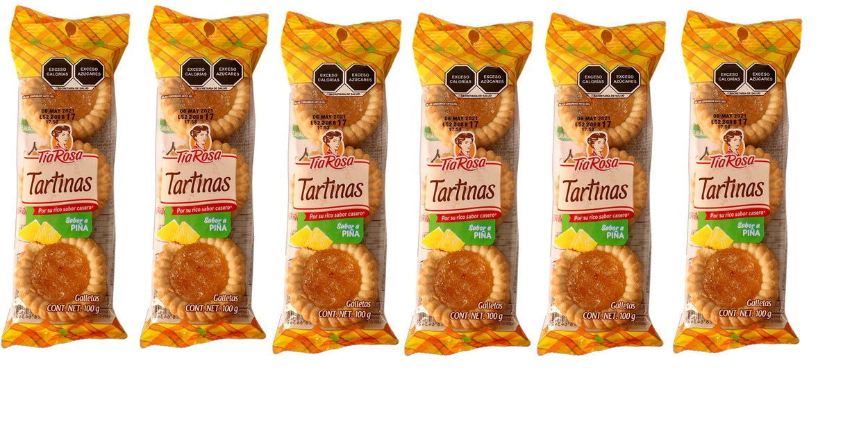 E8 TARTINAS PIÑA 6P 100GRS.TIA ROSA