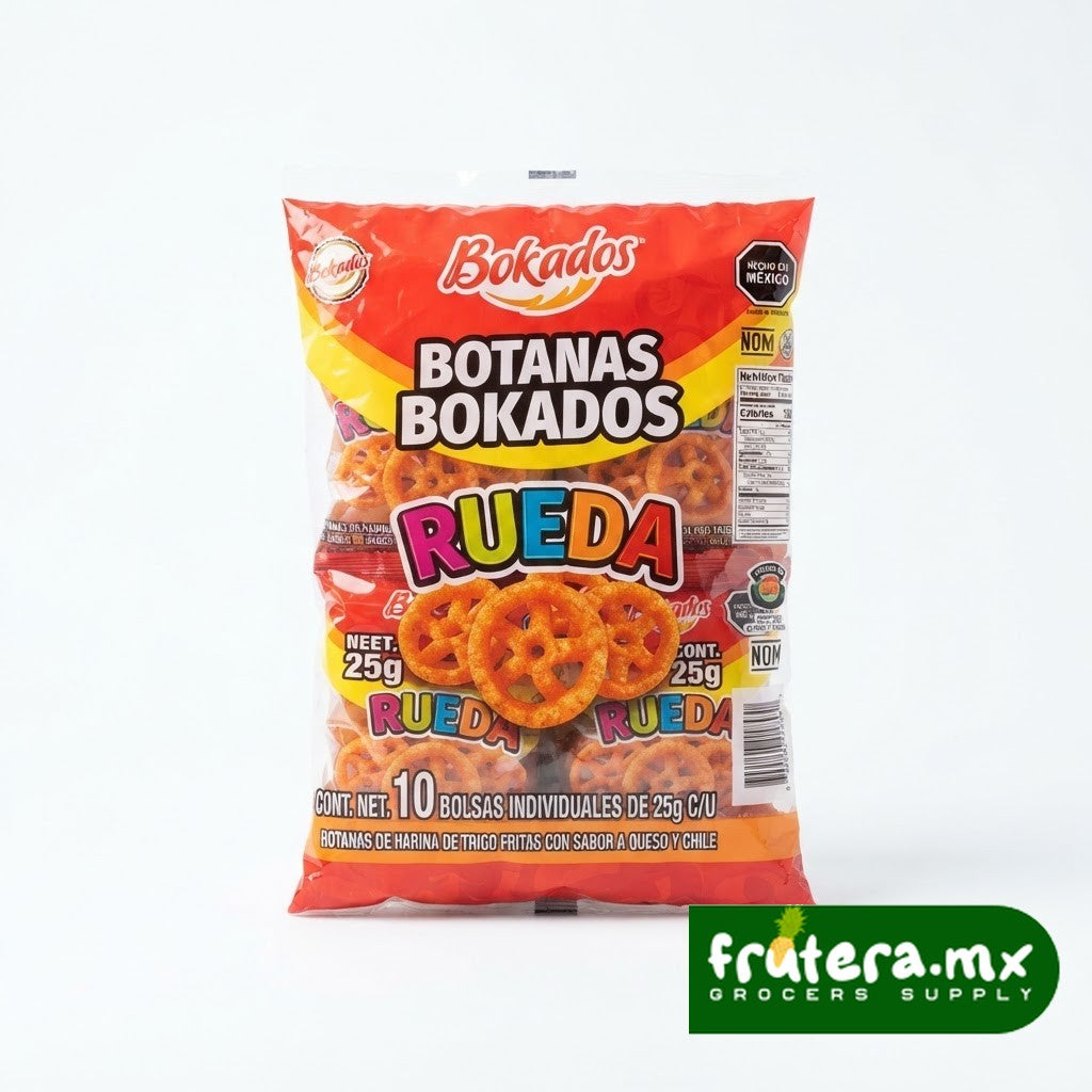 F9 BOTANAS BOKADOS RUEDA 25GRS. C/10