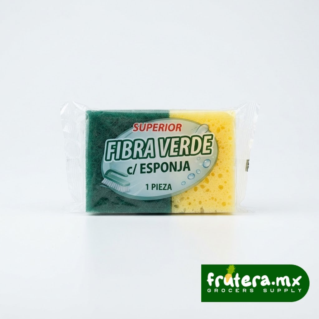 G8 FIBRA VERDE C/ESPONJA C/1