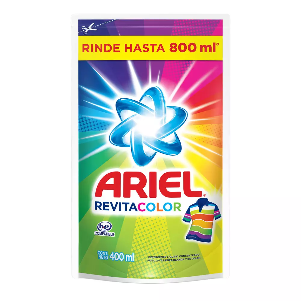 ARIEL REVITACOLOR POUCH 400ML