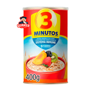 AVENA 3 MINUTOS 400G QUAKER bote