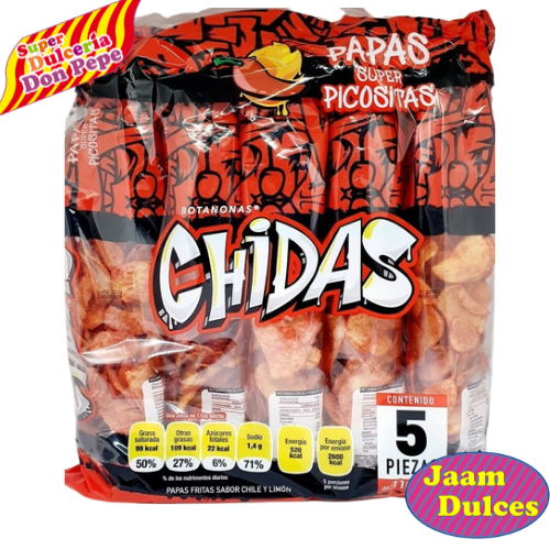 BOTANONAS CHIDAS PAPAS SUPER PICOSITAS PAQ 5/85G