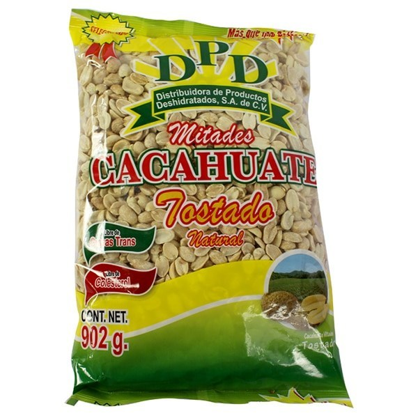 CACAHUATE MITADES TOSTADAS 454G