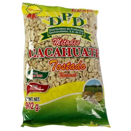CACAHUATE MITADES TOSTADAS 454G