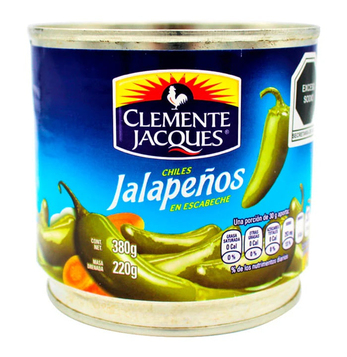 D5 CHILES JALAPEÑO ENTERO 380 G SABORMEX