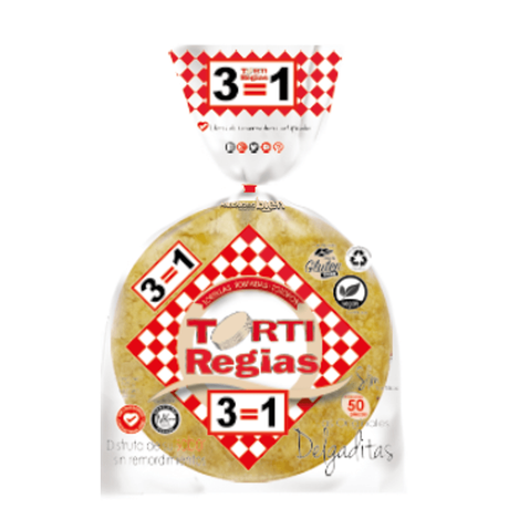 Delgaditas TortiRegias Amarillas 50 pz