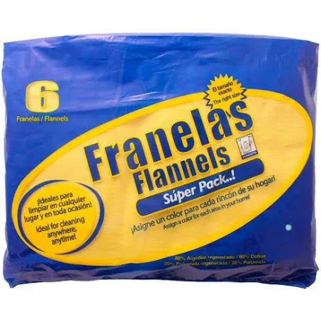 FRANELA FINA C/6 50X60 MARINO