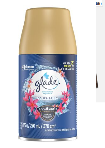 GLADE SPRAY REPUESTO ODISEA AZUL 175GR.(331666)
