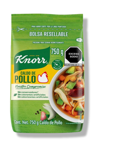KNORR SUIZA CALDO DE POLLO 750G