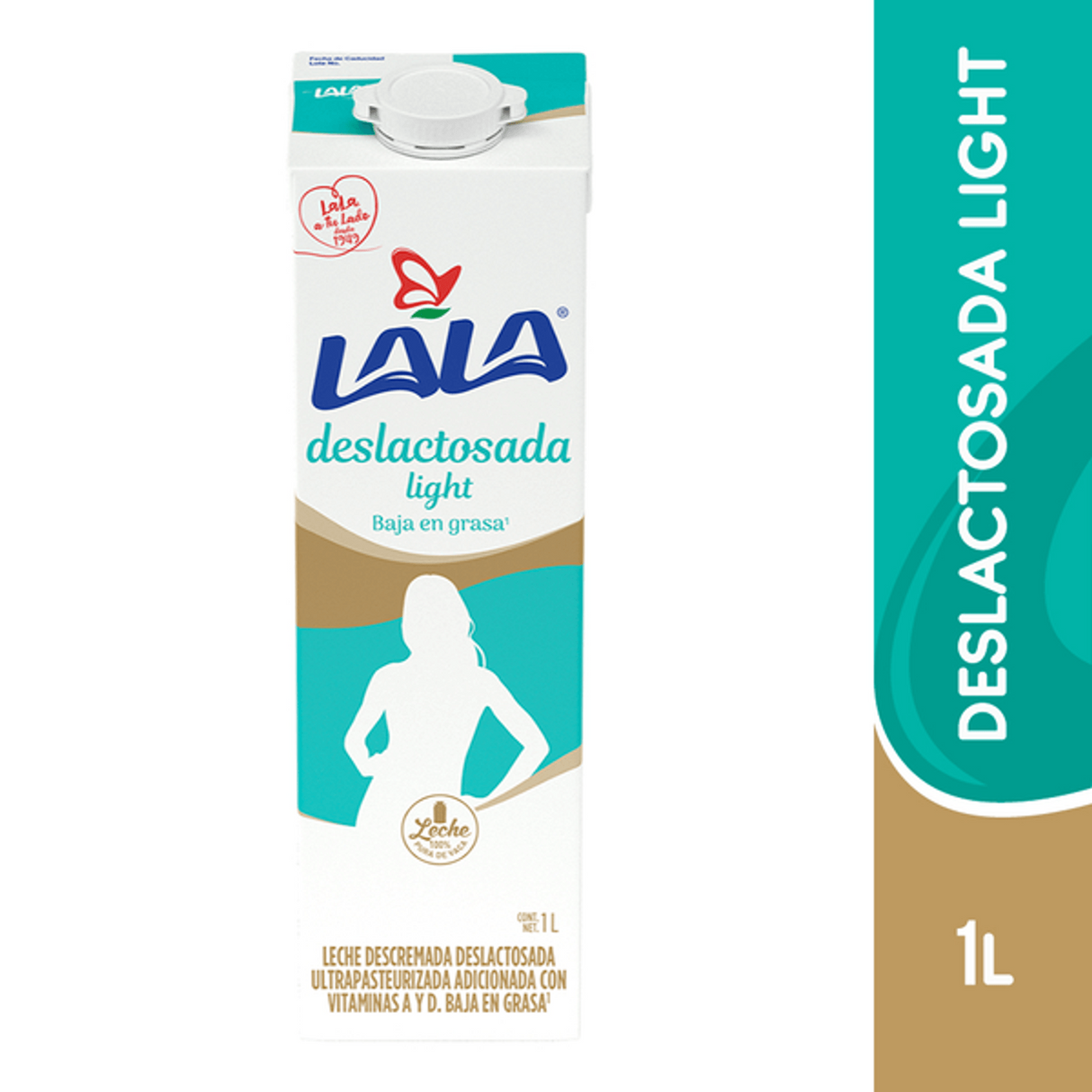LECHE LALA DESLACTOSADA LIGHT 1LT