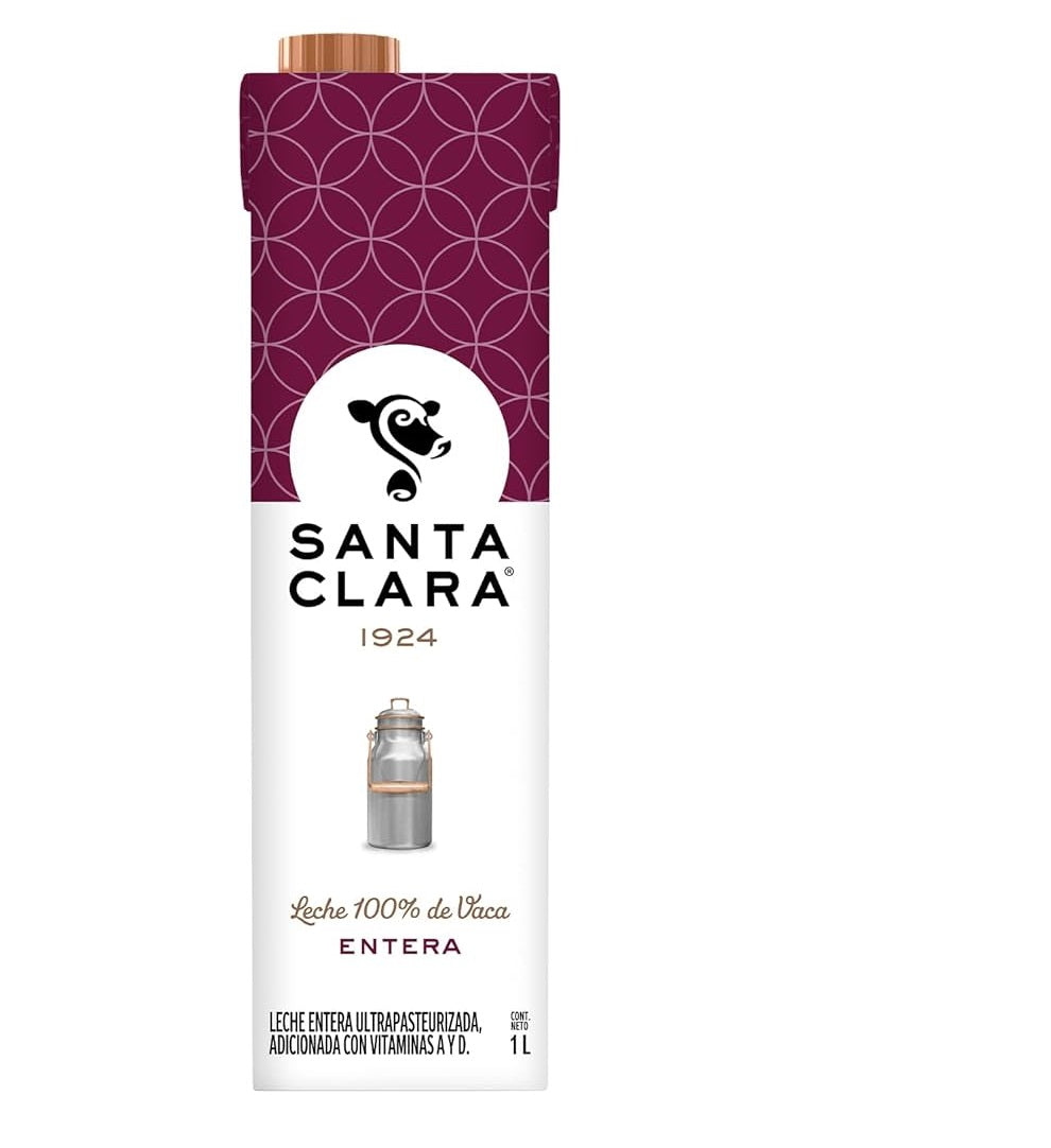F4 LECHE SANTA CLARA 1L