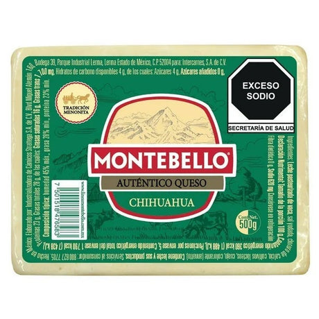 QUESO CHIHUAHUA MONTEBELLO 500GR