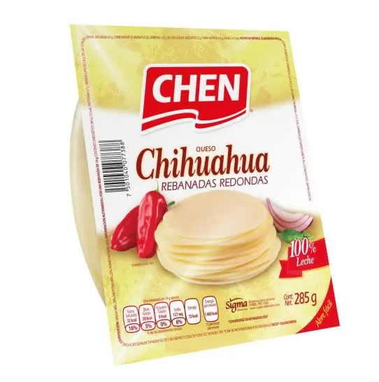 QUESO CHIHUAHUA CHEN REB REDONDAS 285G 