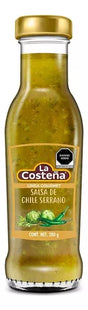SALSA DE CHILE SERRANO 280G LA COSTEÑA