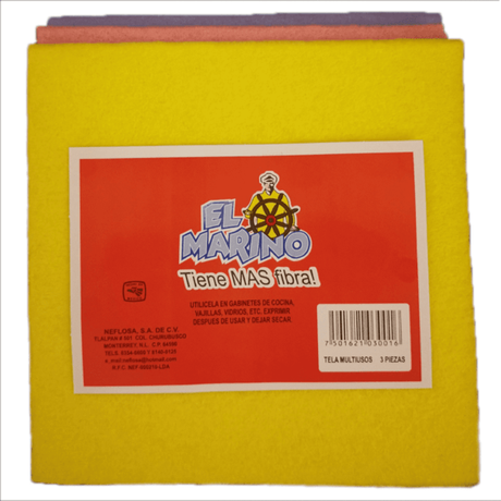 TELA C/3 SUPER ABSORBENTE EL MARINO PAQUETE