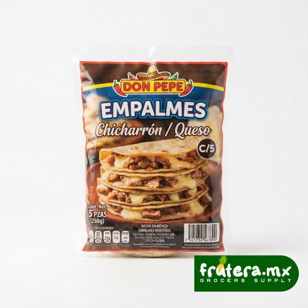 C3 EMPALMES CHICHARRON/QUESO C/5 DON PEPE