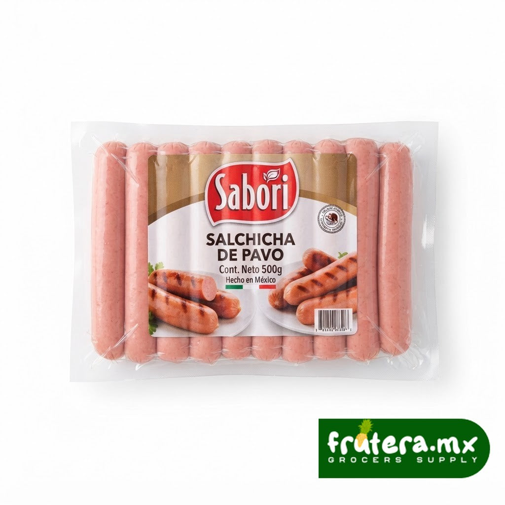 A8 SALCHICHA DE PAVO SABORI 500G